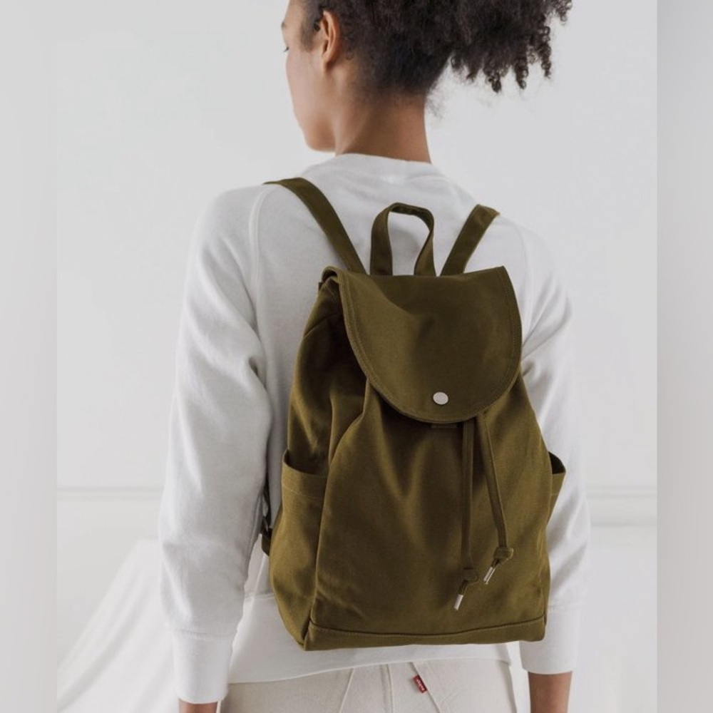 Baggu Canvas Drawstring Backpack - Kelp - image 2